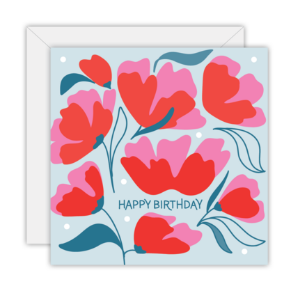 Happy Birthday - Floral