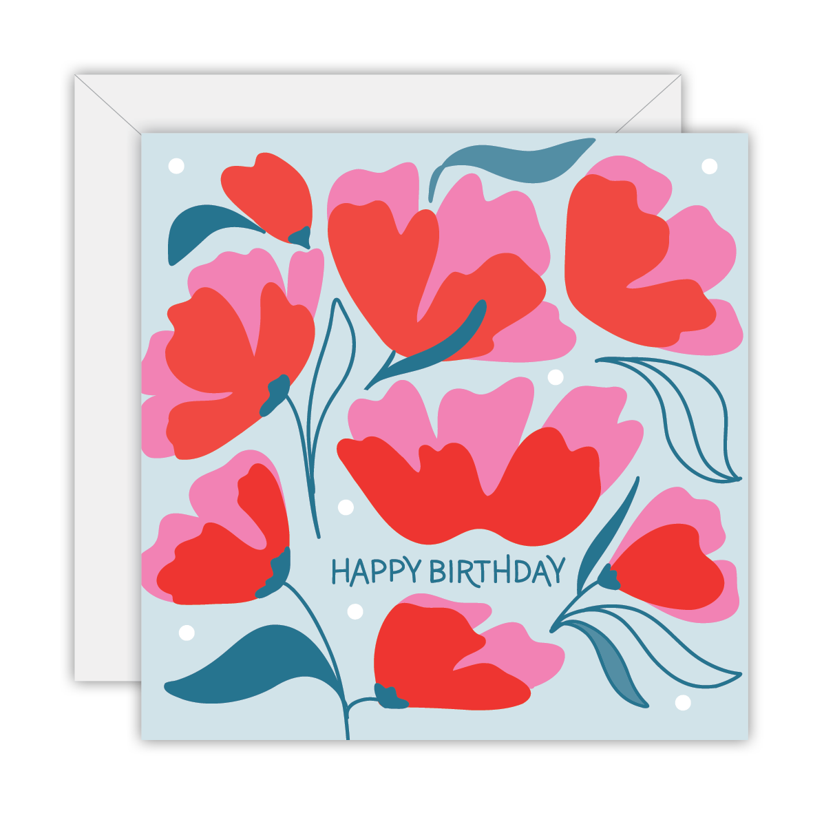 Happy Birthday - Floral