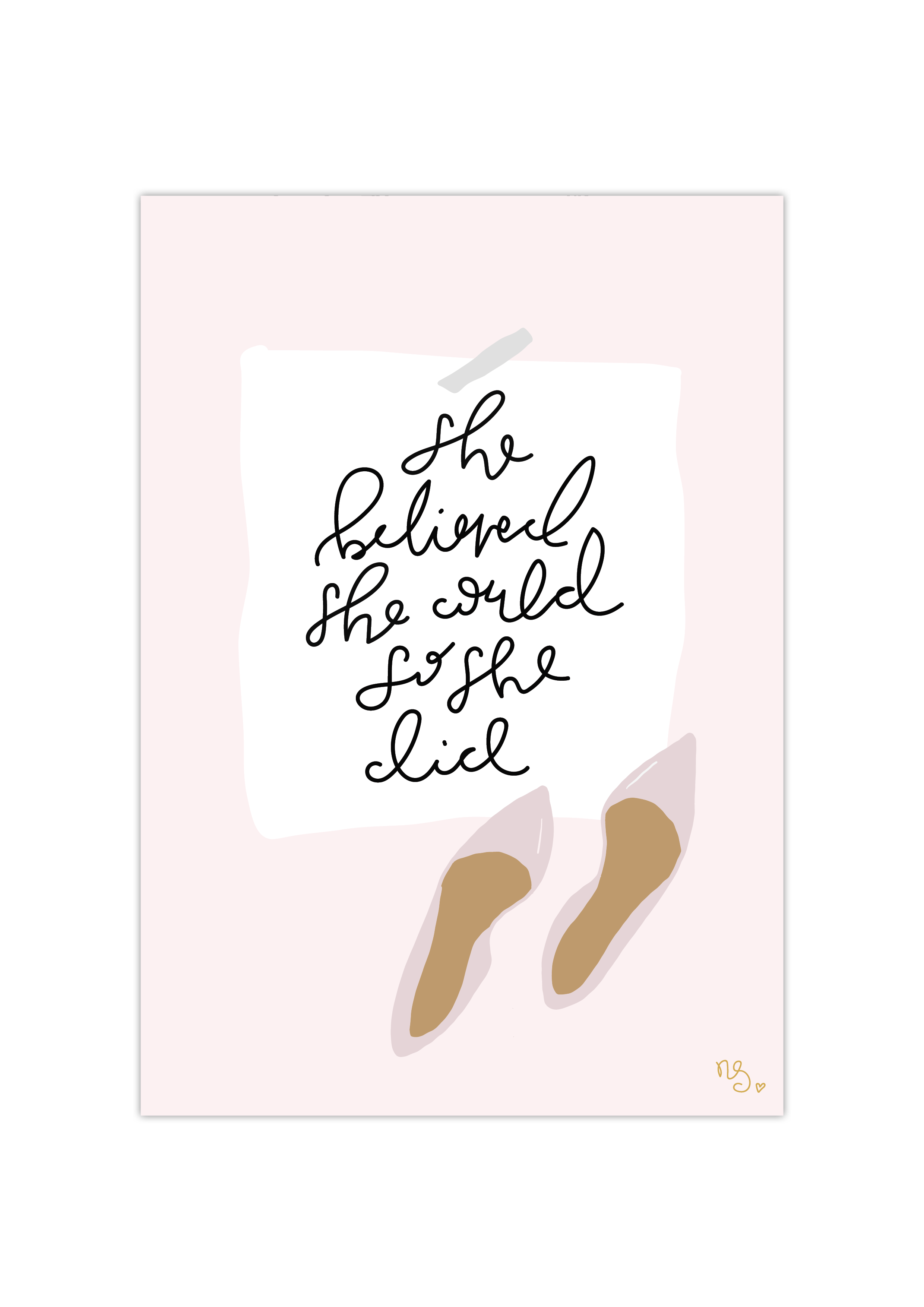 She believed she could so she did