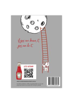 Let the moon remind you youre whole - print