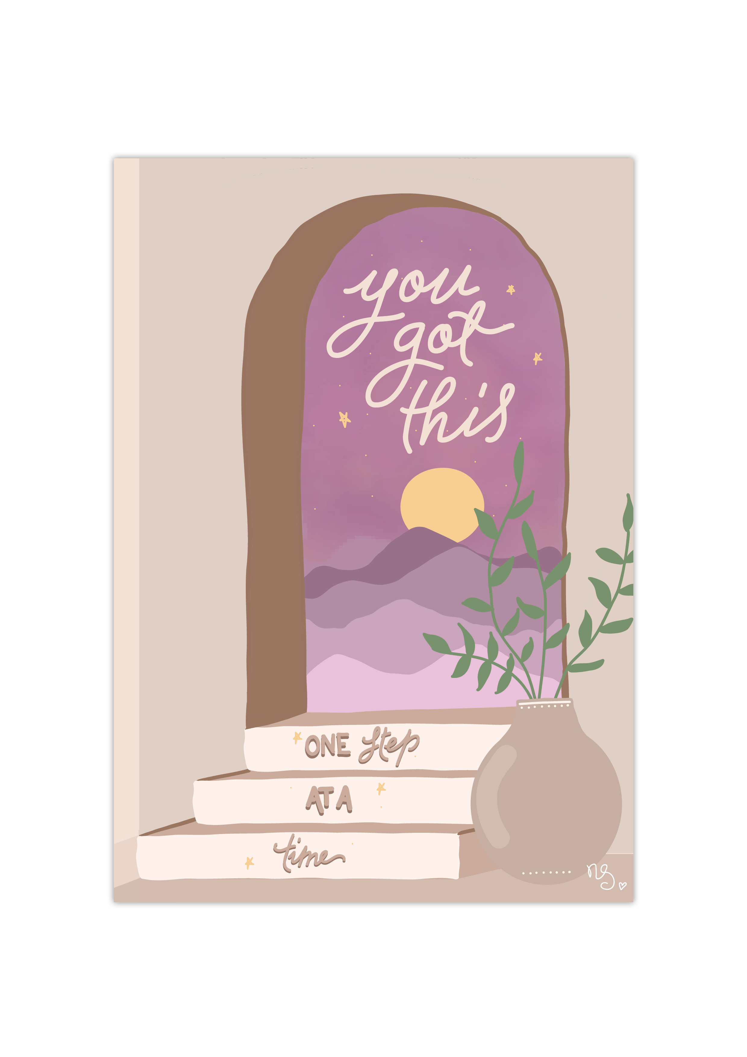 You got this one step at a time - print