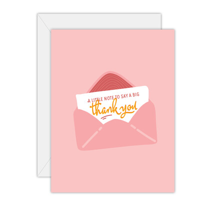 A little note to say a big thank you