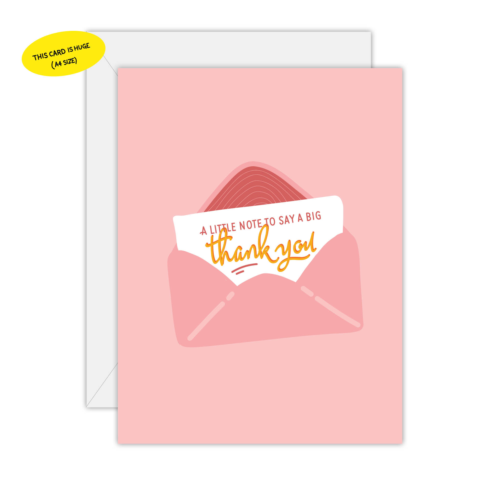 A little note to say a big thank you (Large - A4)