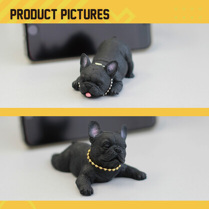TPR Bulldog with cotton w/keychain Blind box collection, Collectible