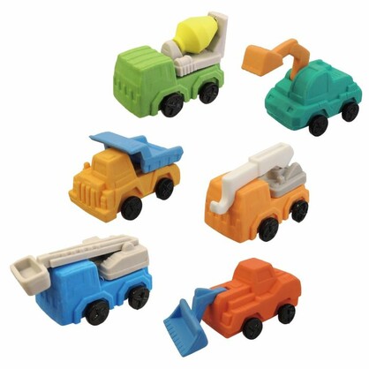 Construction Vehicle Eraser in 50mm cap