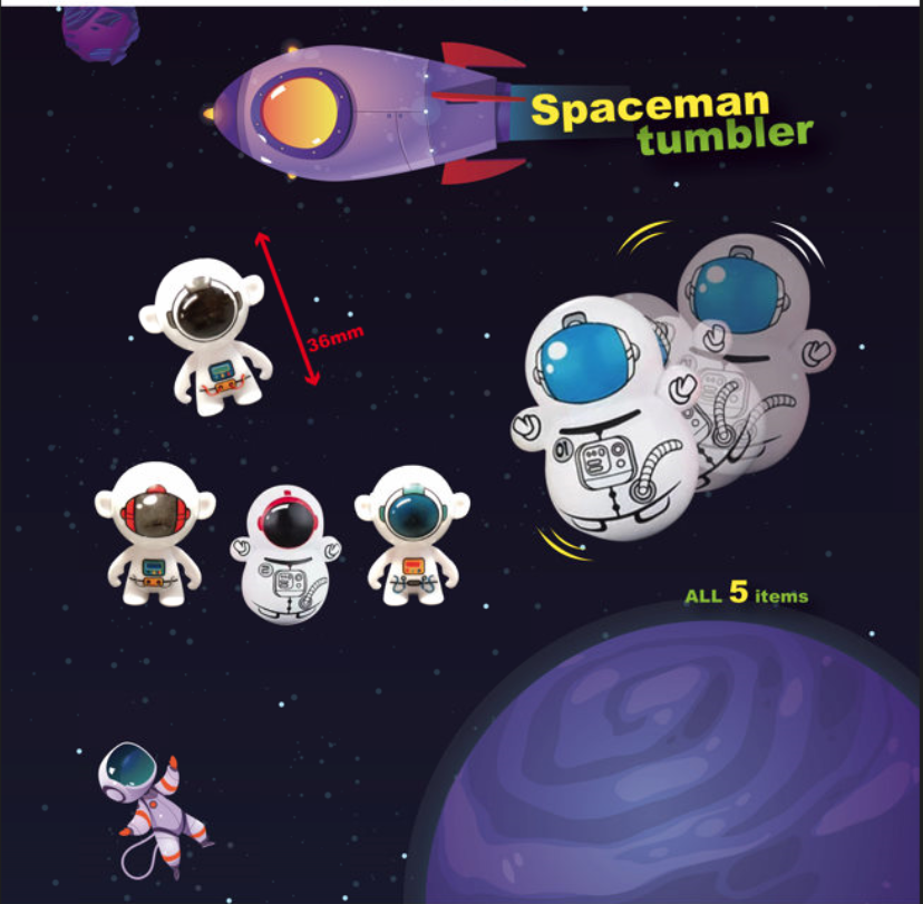 Spaceman Tumbler in 50mm capsule
