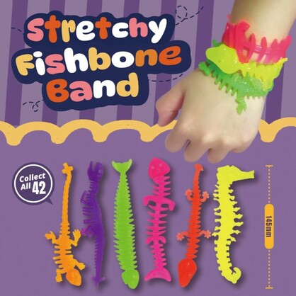 Mini TPR fish bone bracelet in 50mm capsule