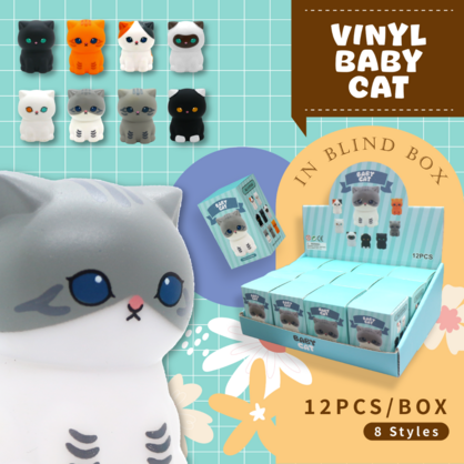 Vinyl Baby Cat in Blind box collection, Collectible