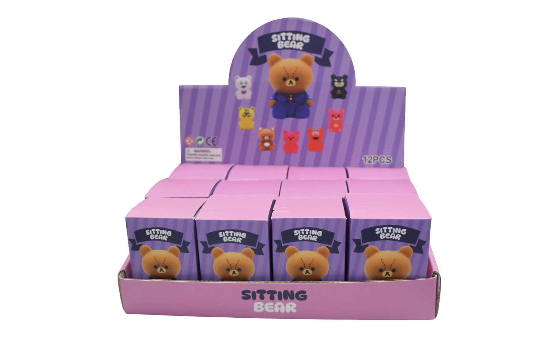 Vinyl Sitting Bear in Blind box collection, Collectible