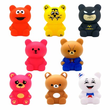 Vinyl Sitting Bear in Blind box collection, Collectible