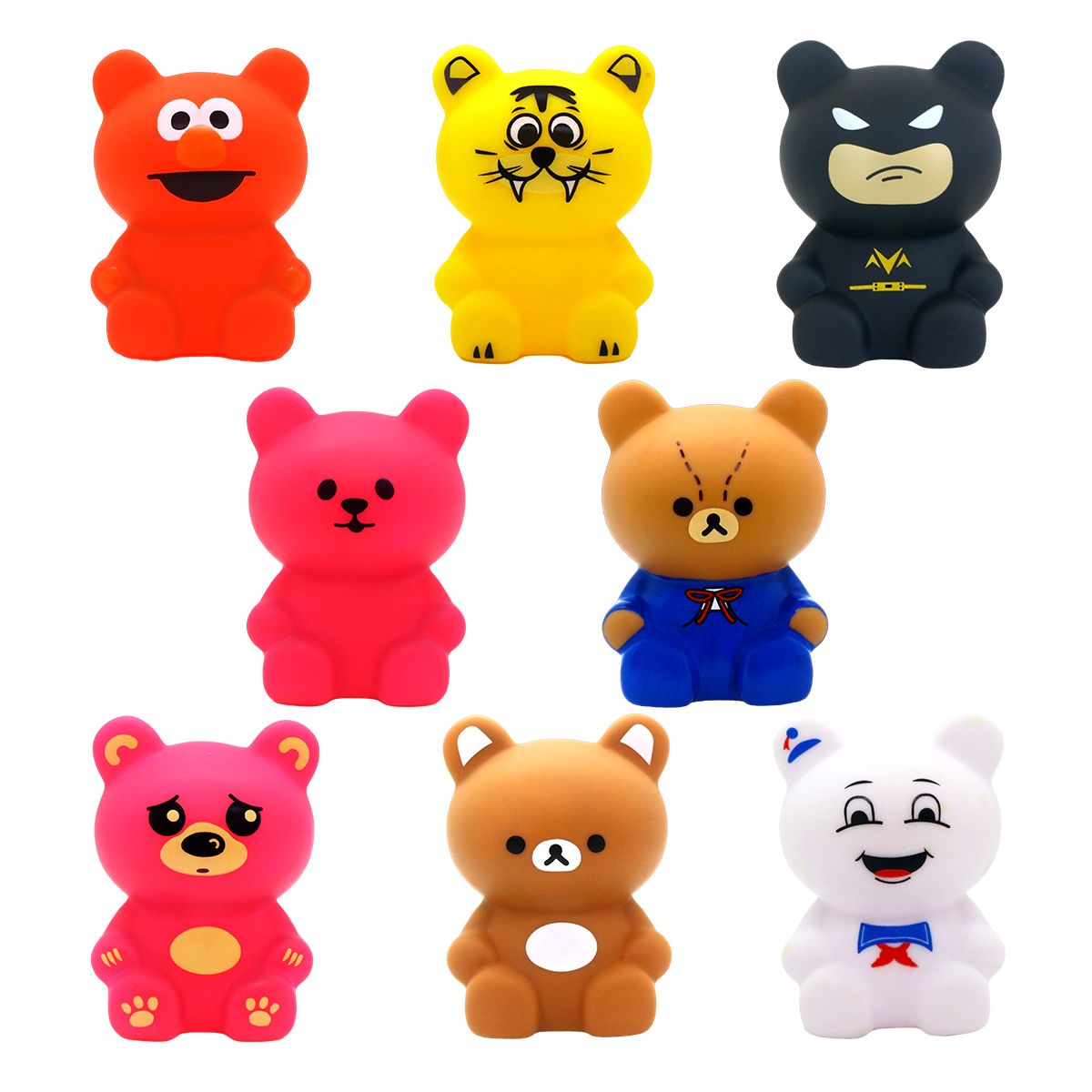 Vinyl Sitting Bear in Blind box collection, Collectible