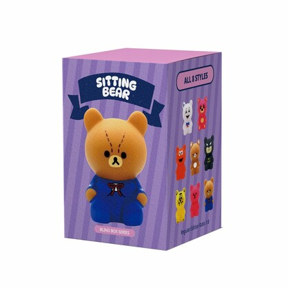 Vinyl Sitting Bear in Blind box collection, Collectible