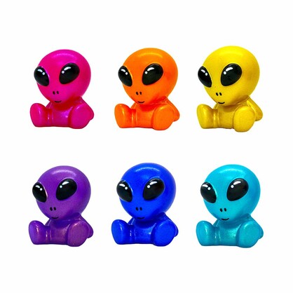 Metallic Color Alien Figurine Vinyl (6cm)