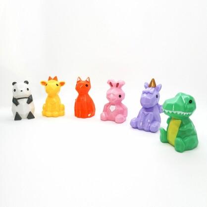 Geometric Animal Figurine Vinyl (7cm)