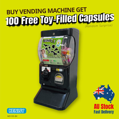 Special Offer-Vending machine(1dis)*Free 100 cap*-Black