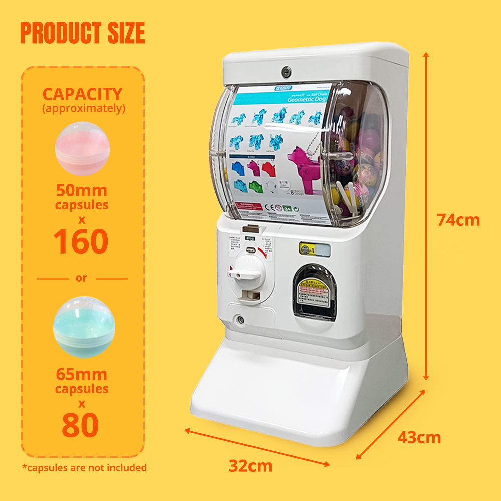 Capsule Vending machine(1 container) - Black color
