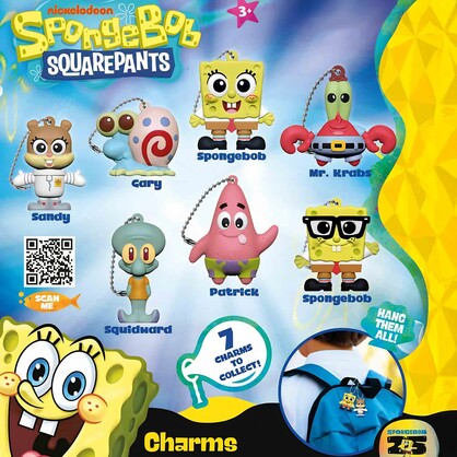Spongebob Charms in 50mm capsule