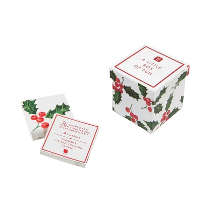 Botanical Holly Christmas Trivia And Charades (Pos Unit)