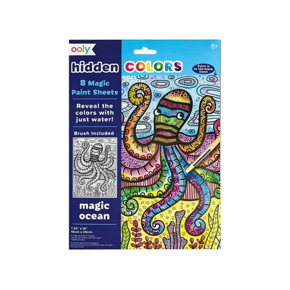 Hidden Colors Magic Paint Sheets - Magic Ocean