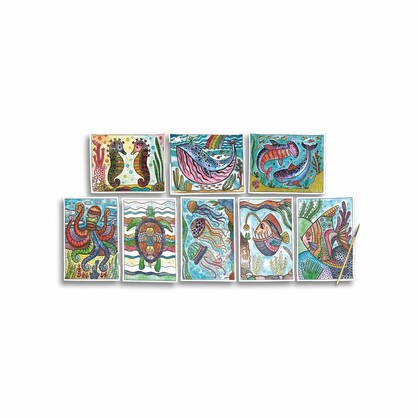 Hidden Colors Magic Paint Sheets - Magic Ocean
