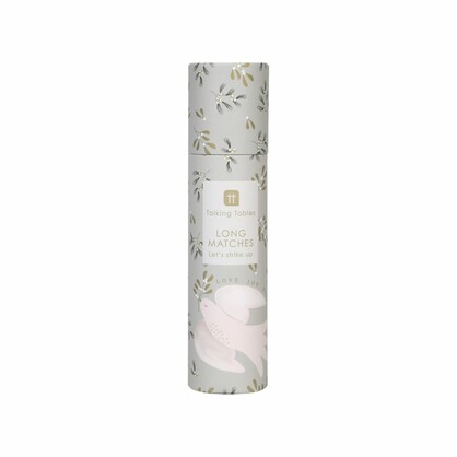 Mistletoe White Long Christmas Matches - 50 Matches