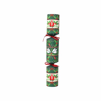 Folklore Green Christmas Crackers - 6 Pack