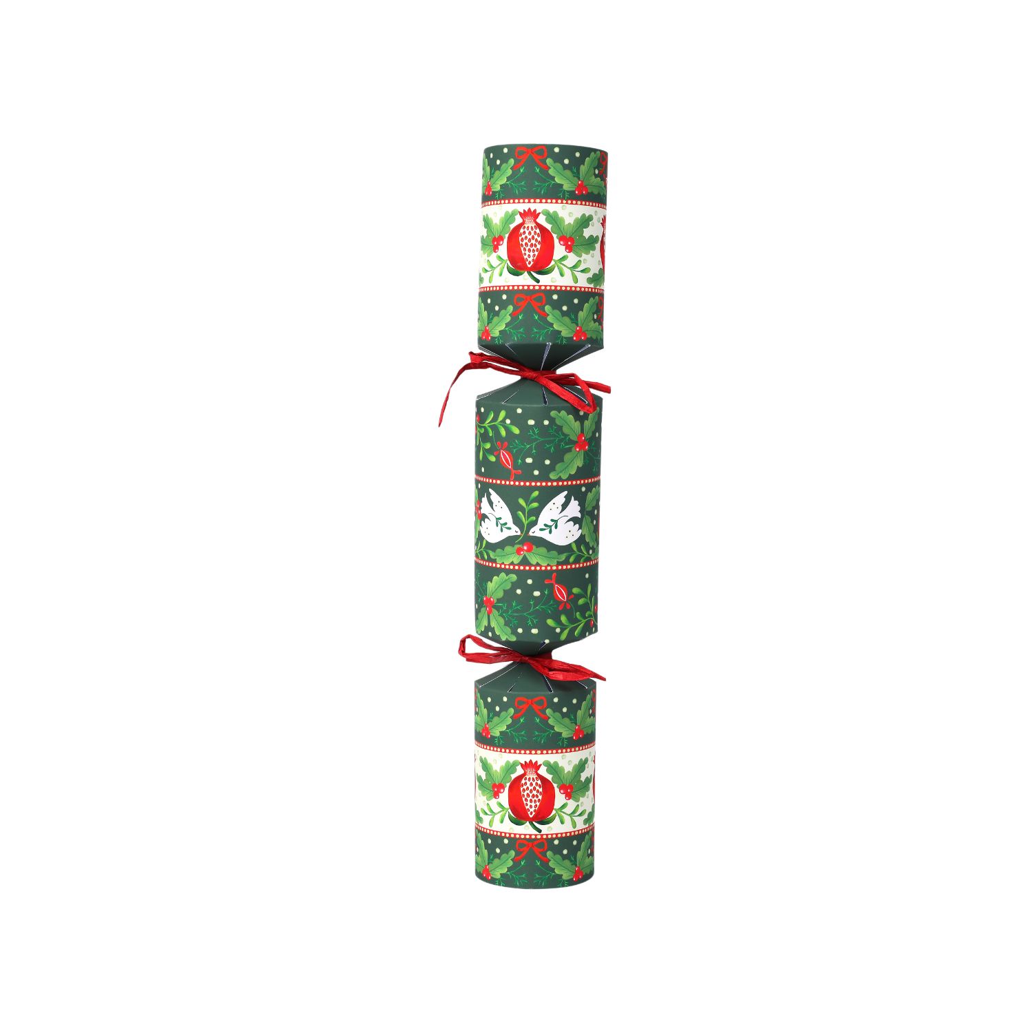 Folklore Green Christmas Crackers - 6 Pack