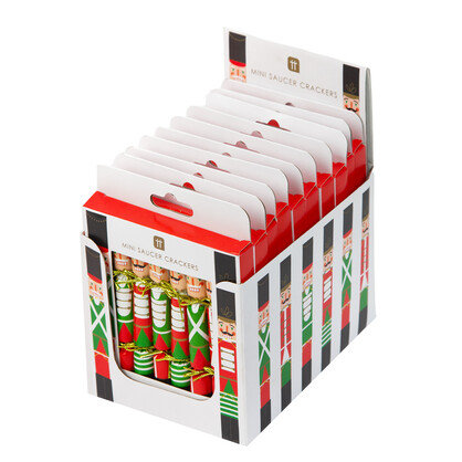 Botanical Nutcracker Christmas Saucer Crackers (Pos Unit)