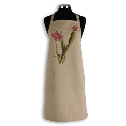 Organic Cotton Apron - Cactus Flower