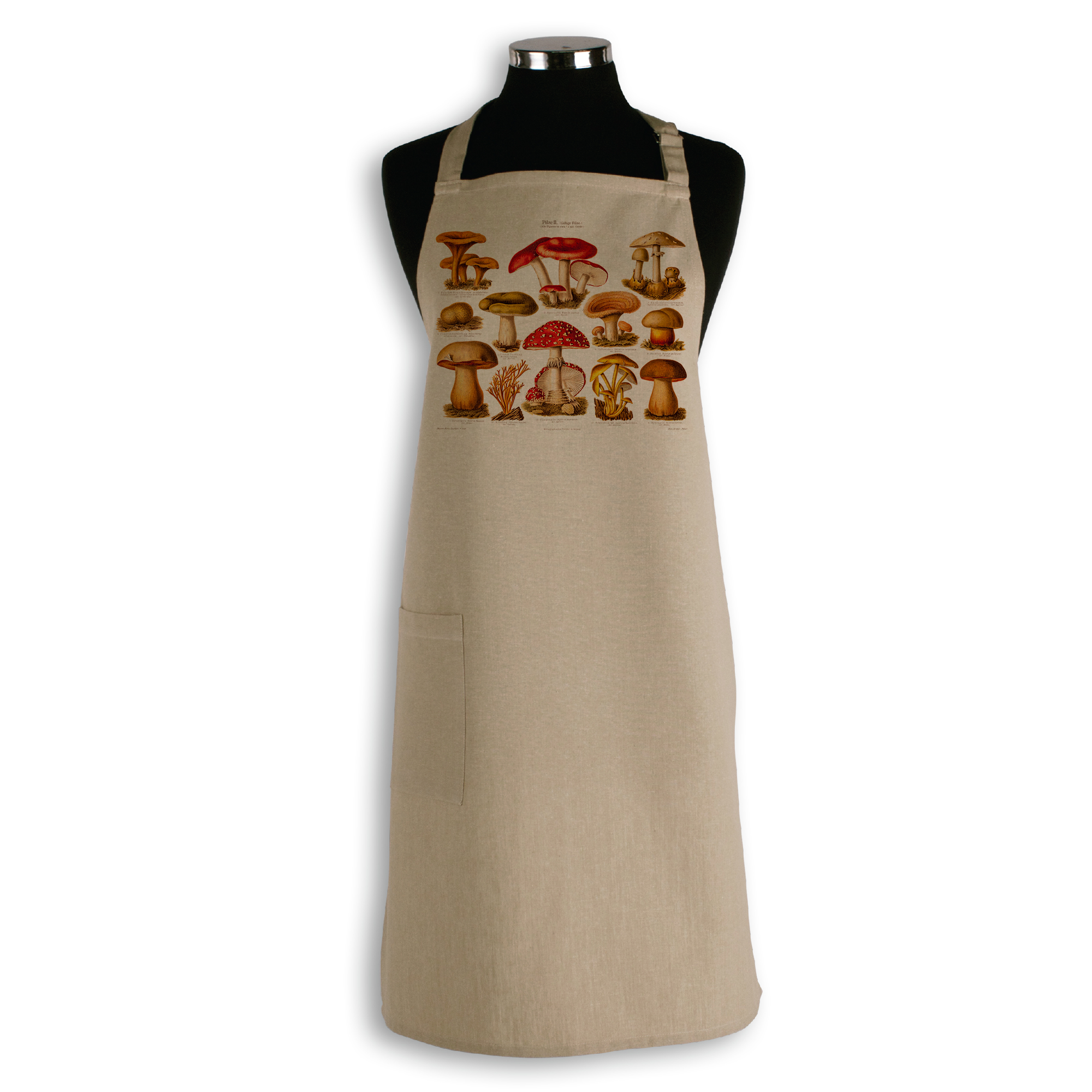 Wholesale The Linen Press Organic Cotton Apron Mushrooms Fieldfolio