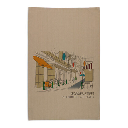 Organic Cotton Tea Towel - Degraves Street