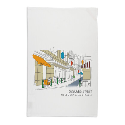 Organic Cotton Tea Towel - Degraves Street