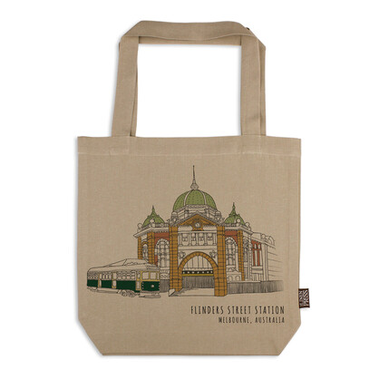 Organic Cotton Tote Bag - Flinders Street