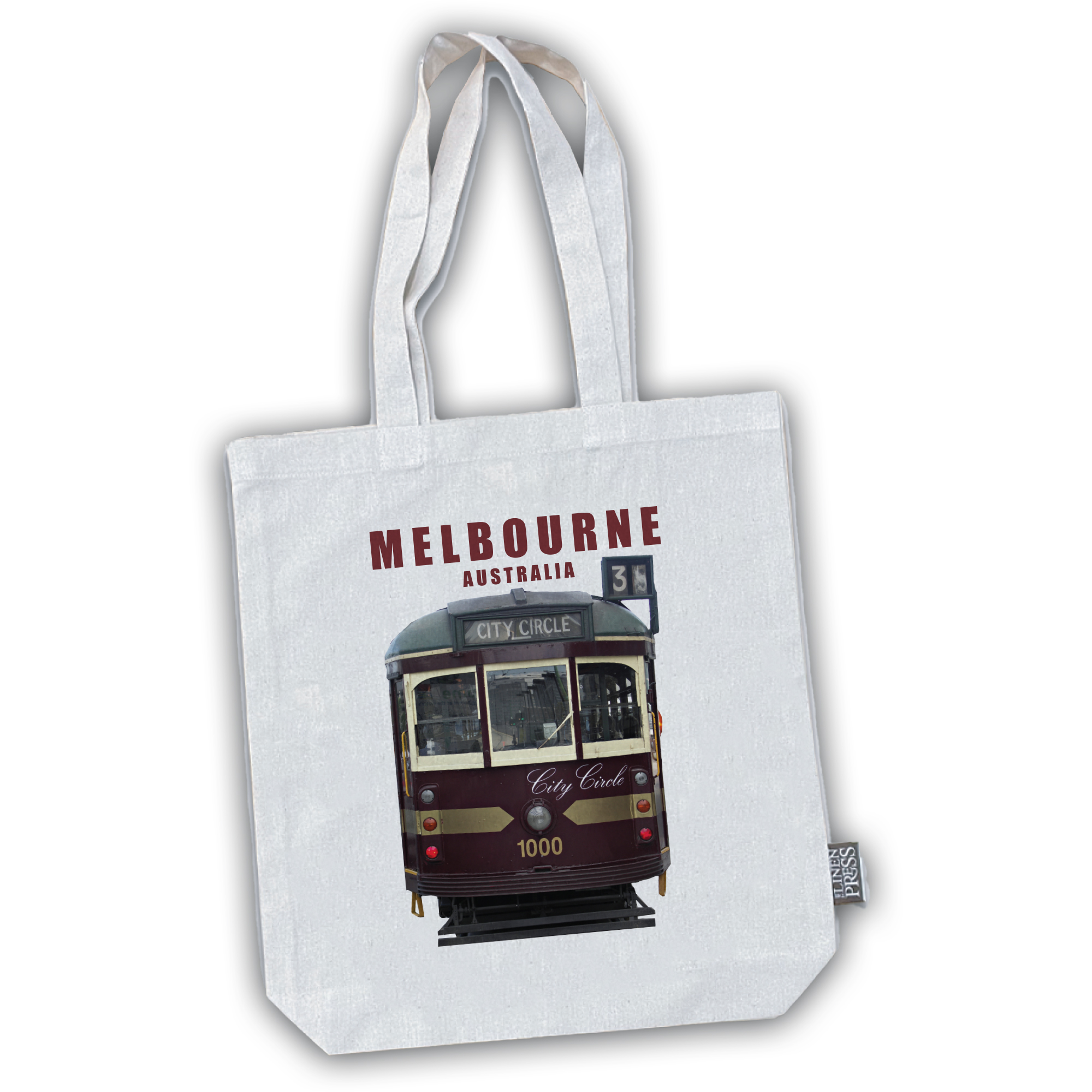Cotton Tote Bag - Melbourne Tram Front