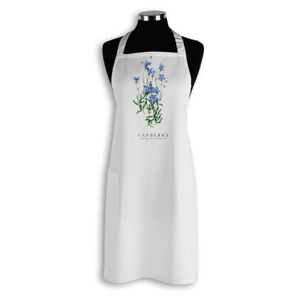 Organic Cotton Apron - Bluebell Canberra Capital of Australia