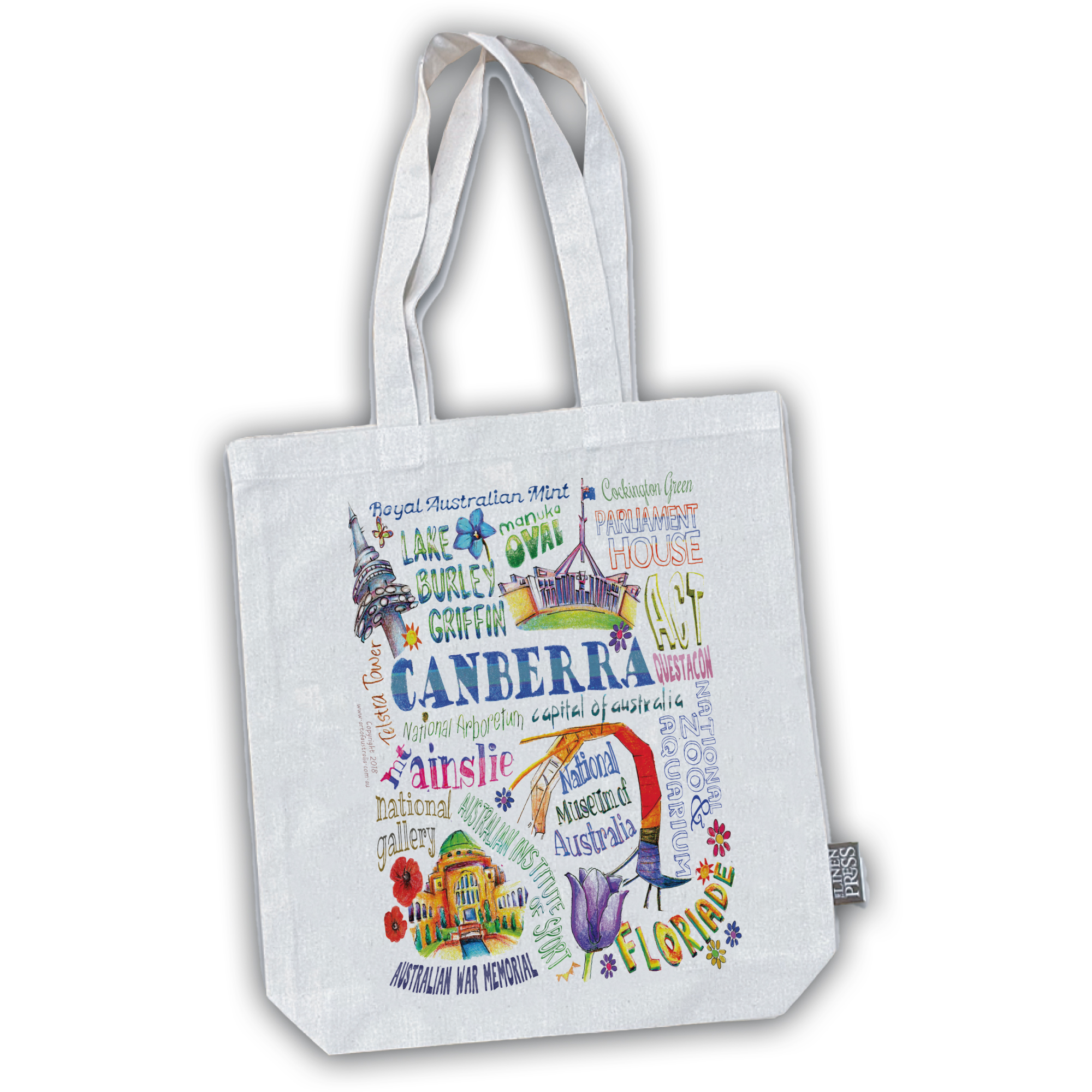 Cotton Tote Bag - Deborah Broughton Canberra Words