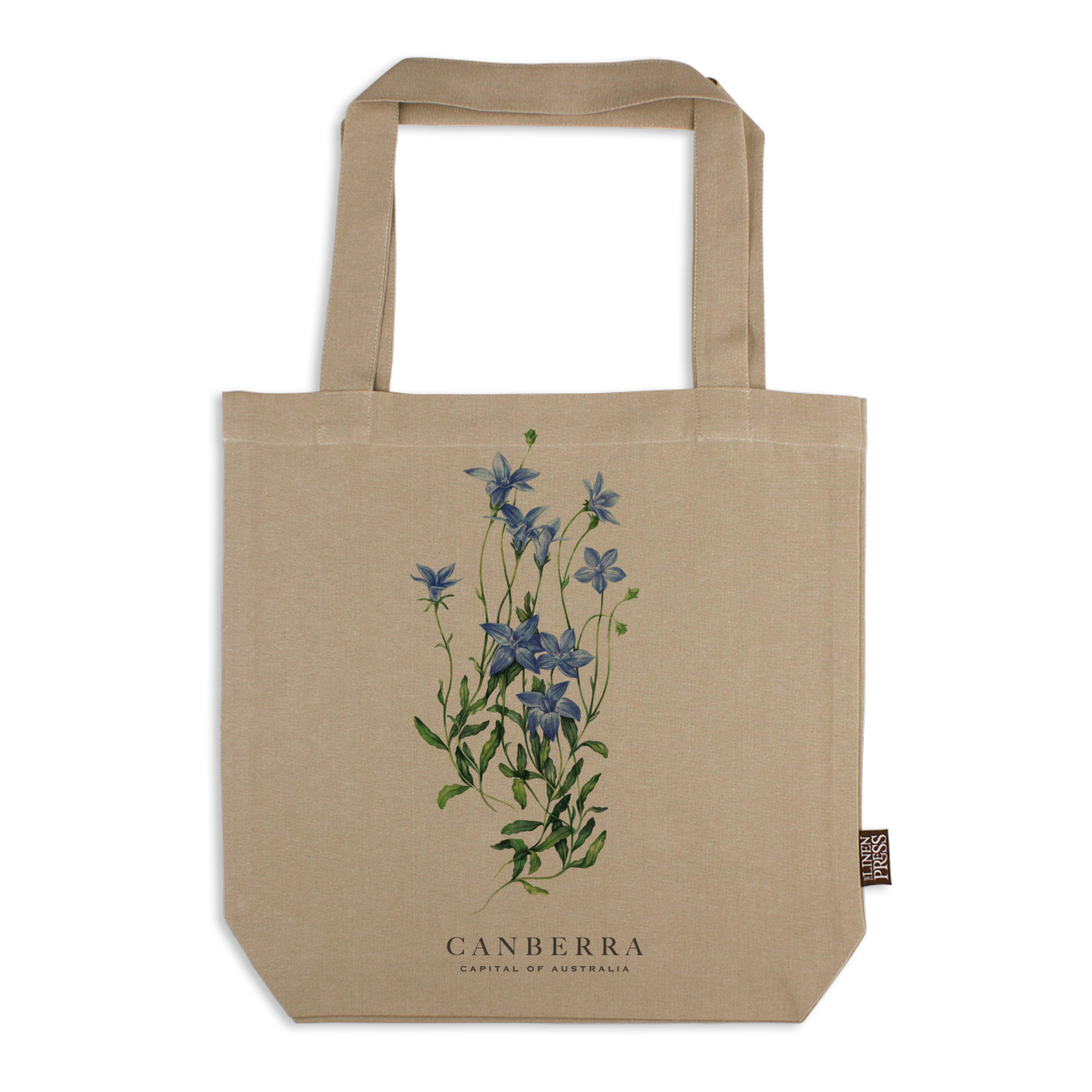 Organic Cotton Tote Bag - Bluebell Canberra Capital of Australia