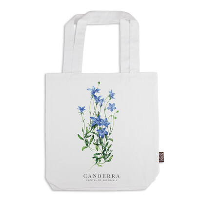 Organic Cotton Tote Bag - Bluebell Canberra Capital of Australia
