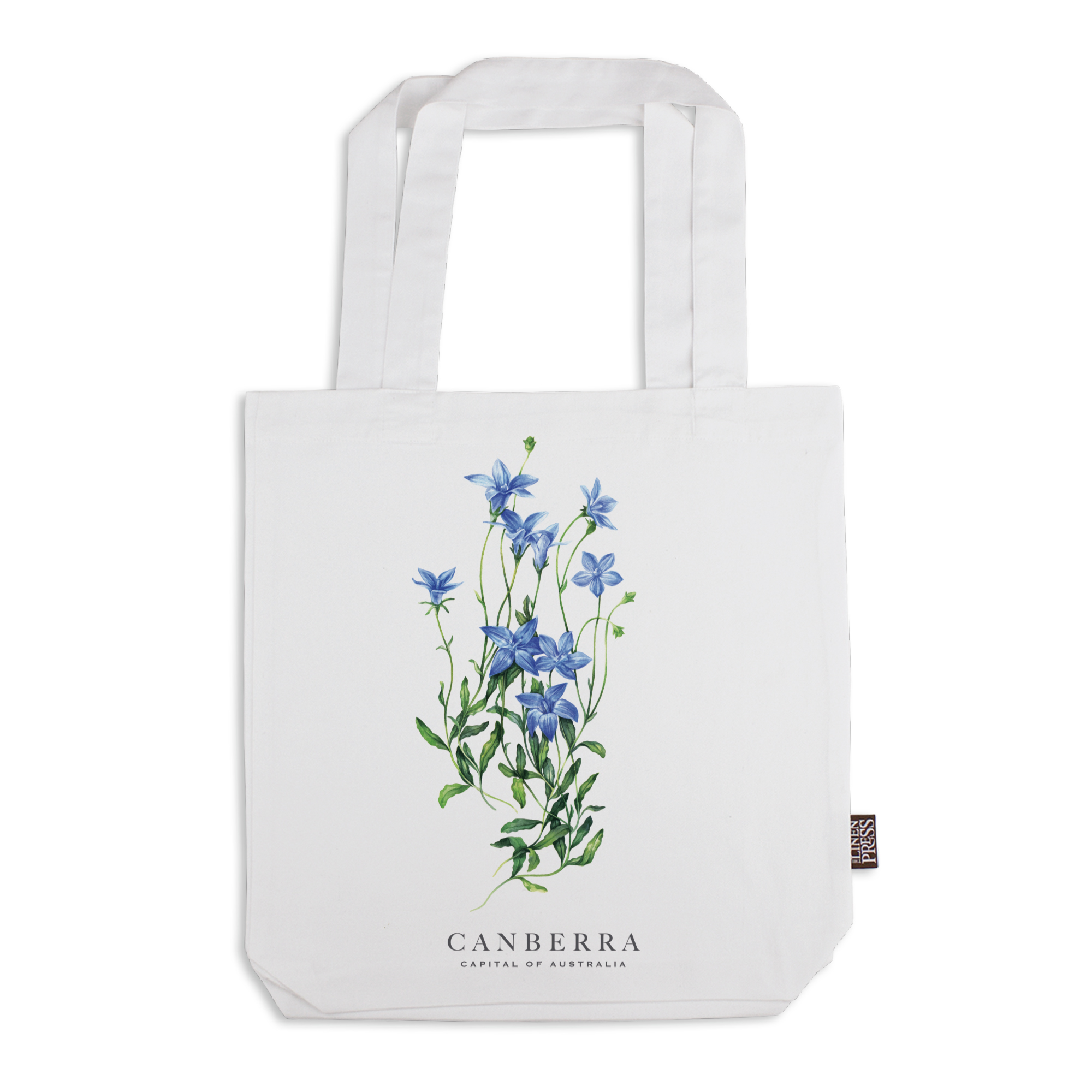 Organic Cotton Tote Bag - Bluebell Canberra Capital of Australia