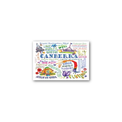 Magnet - Deborah Broughton Canberra Words White