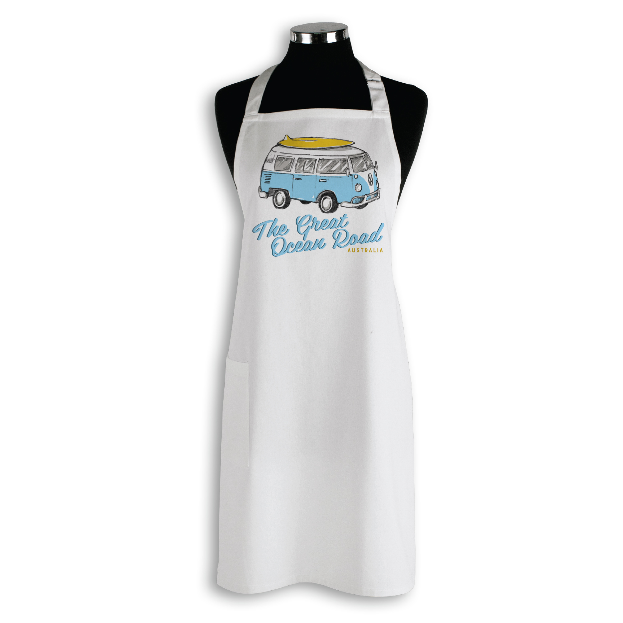 Organic Cotton Apron - Side Kombi Great Ocean Road