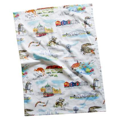 Australian Icons - Tea Towel