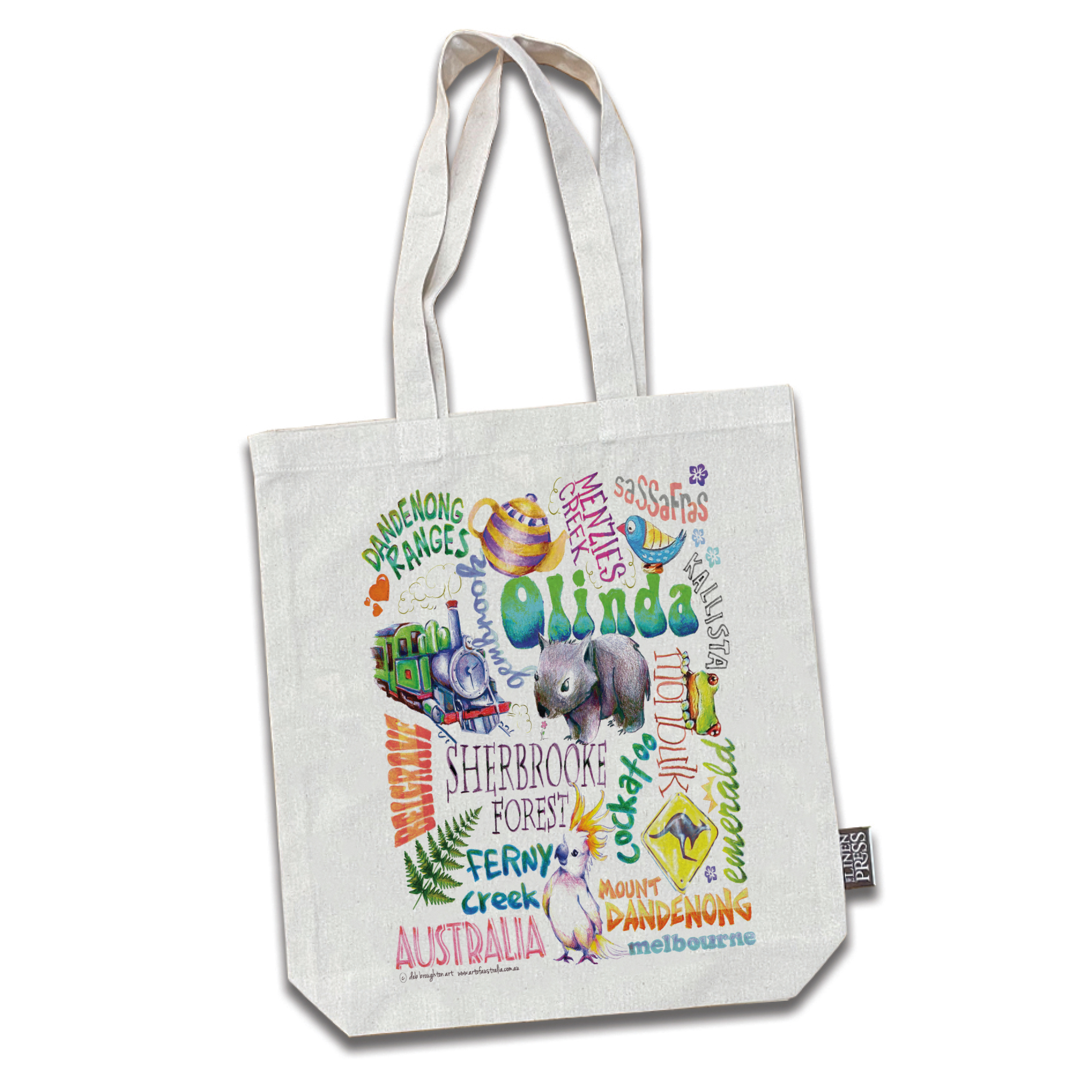 Wholesale Cotton Tote Bag Deb B Dandenong Ranges The Linen Press