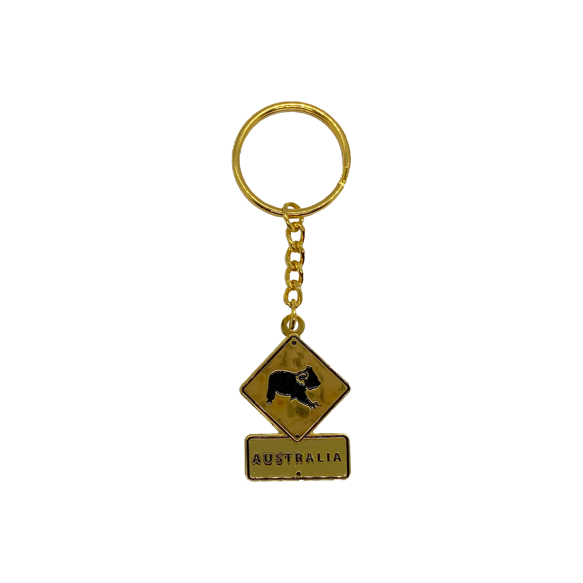 Keyring Enamel Koala Roadsign