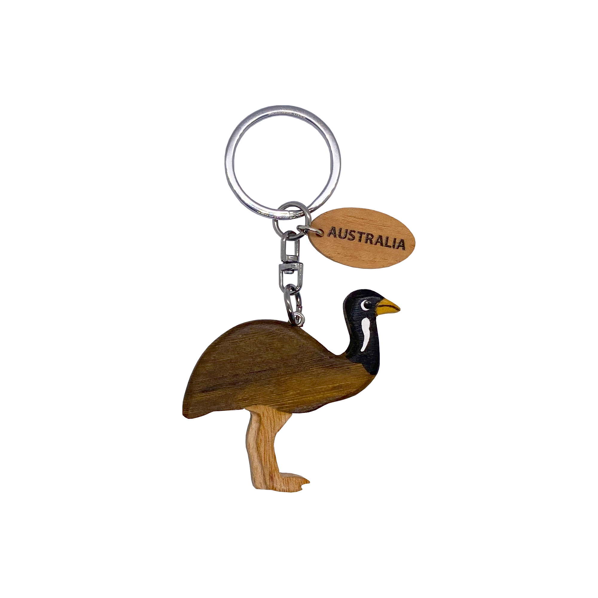 Keyring Timber Emu