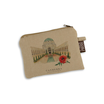 Organic Cotton Purse - War Memorial Canberra Capital of Australia