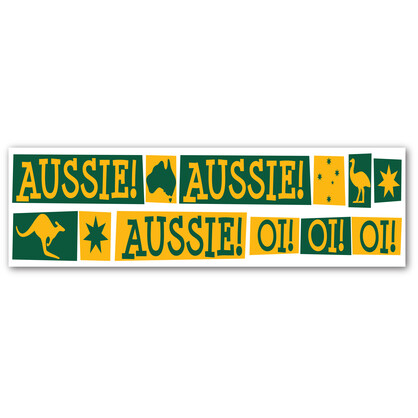 Sticker Vinyl Bumper Aussie Aussie Aussie