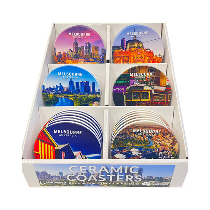 Melbourne Ceramic Coaster CDU
