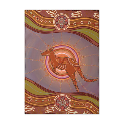 Tea Towel Microfibre Sherry Johnstone Spirit of the Land Kangaroo