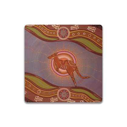 Ceramic Coaster Sherry Johnstone Spirit of the Land Kangaroo